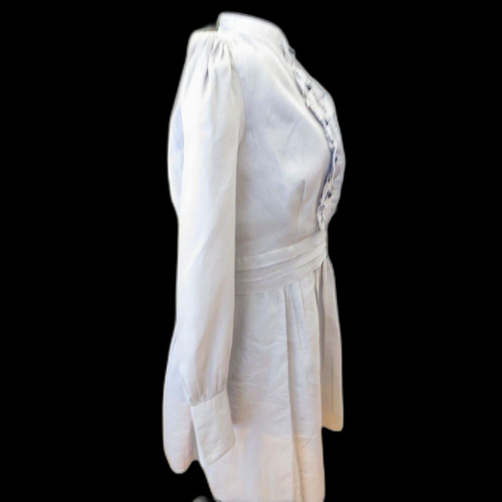Alice Temperly for Target Victorian Gothic Ruffle Tuxedo Mini Dress Gray 15 EUC - Picture 5 of 11
